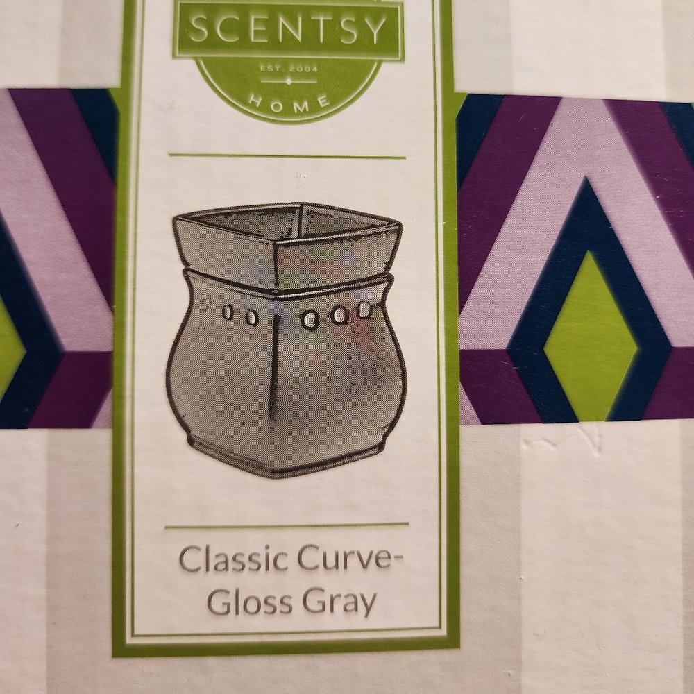 NWT-Scentsy Warmer-Gloss Gray